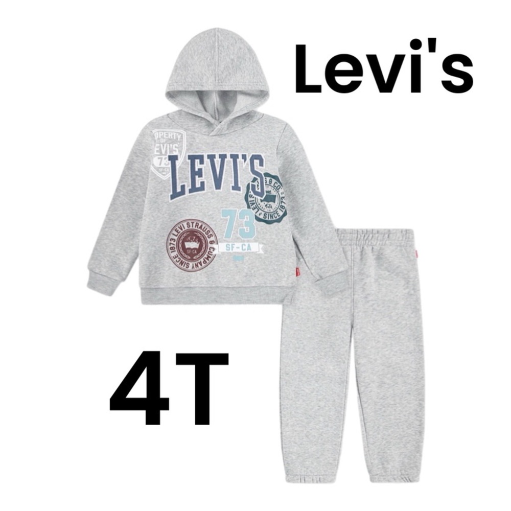 Levi's Long-Sleeve Hoodie and Pants, 2-Piece Set